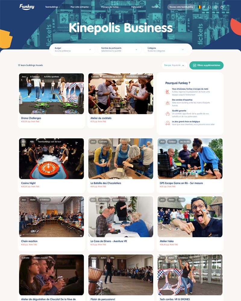 Kinepolis Business -  Funkey plateforme unique team building (long)